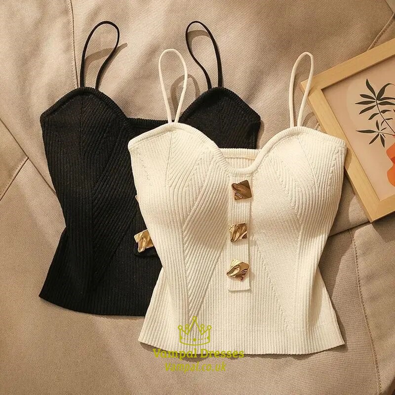 chic French Cross-Knit Suspender Camisole: Elevate Your Summer Style