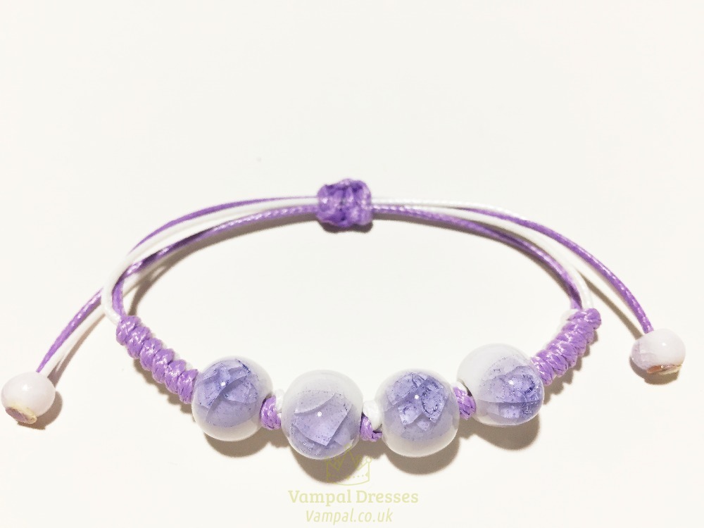fashion ethnic style high quality original ceramic  bracelet adjustable handmade porcelain beads rope dropshipping #596