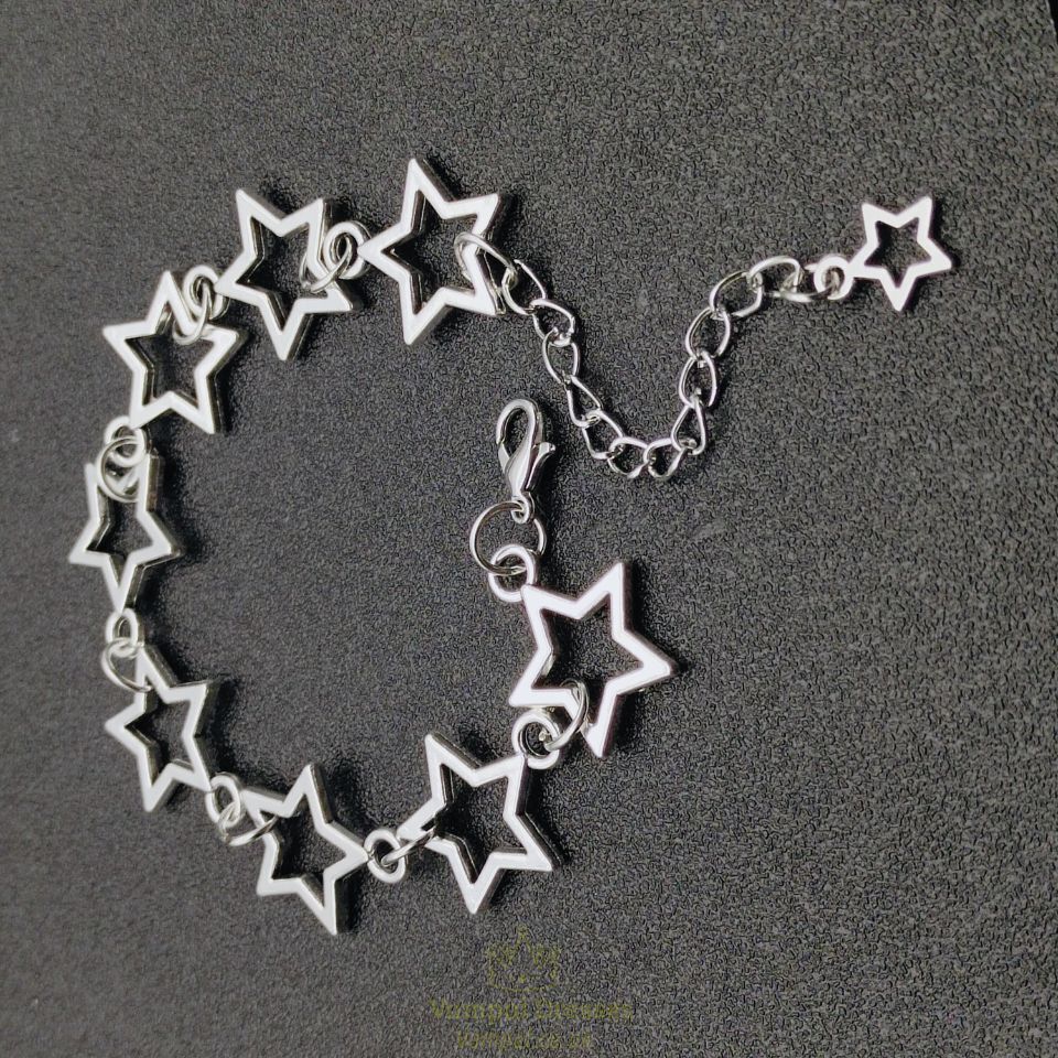 Pentagram Charm Bracelet Star Link Jewelry For Women