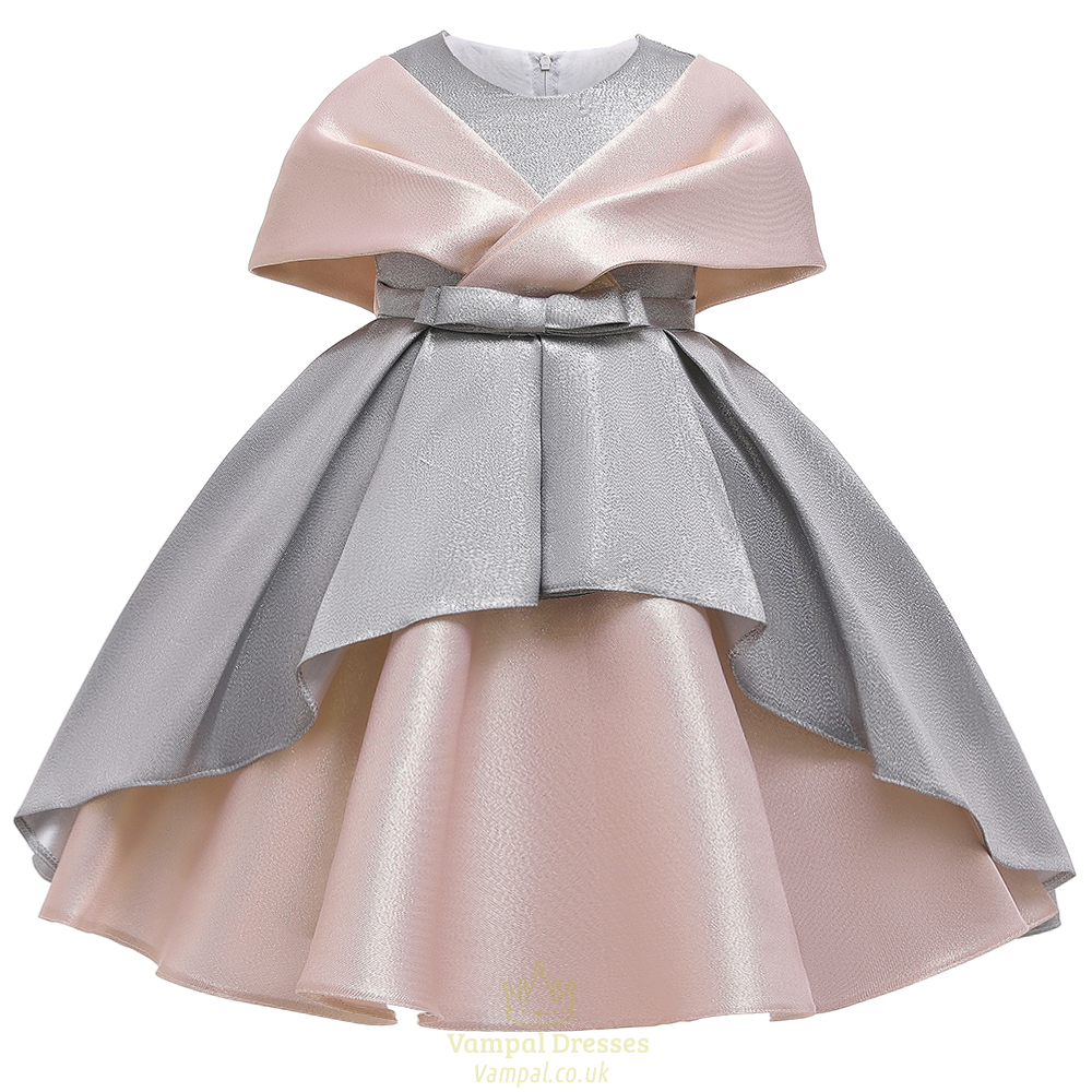 Elegant Kids Flower Girl Dress 2-Way Wear Wedding Ball Gown