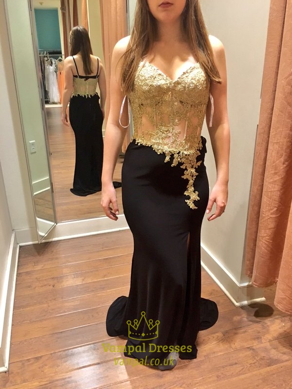 Chiffon-Abschlussballkleid mit transparentem, verziertem Oberteil und seitlichen Cutouts