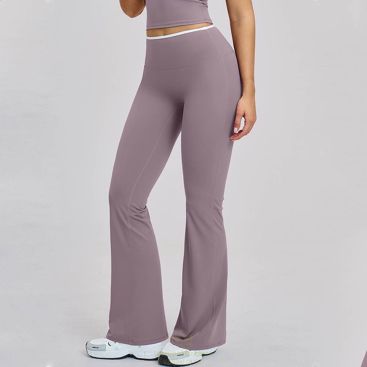 High Waist Wide Leg Yoga Leggings Naked Feeling Compression Pants
