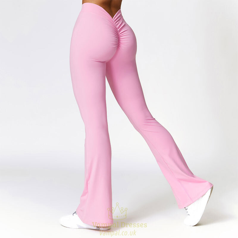 High Waist Flare Yoga Leggings Mit V-Shaped Hip
