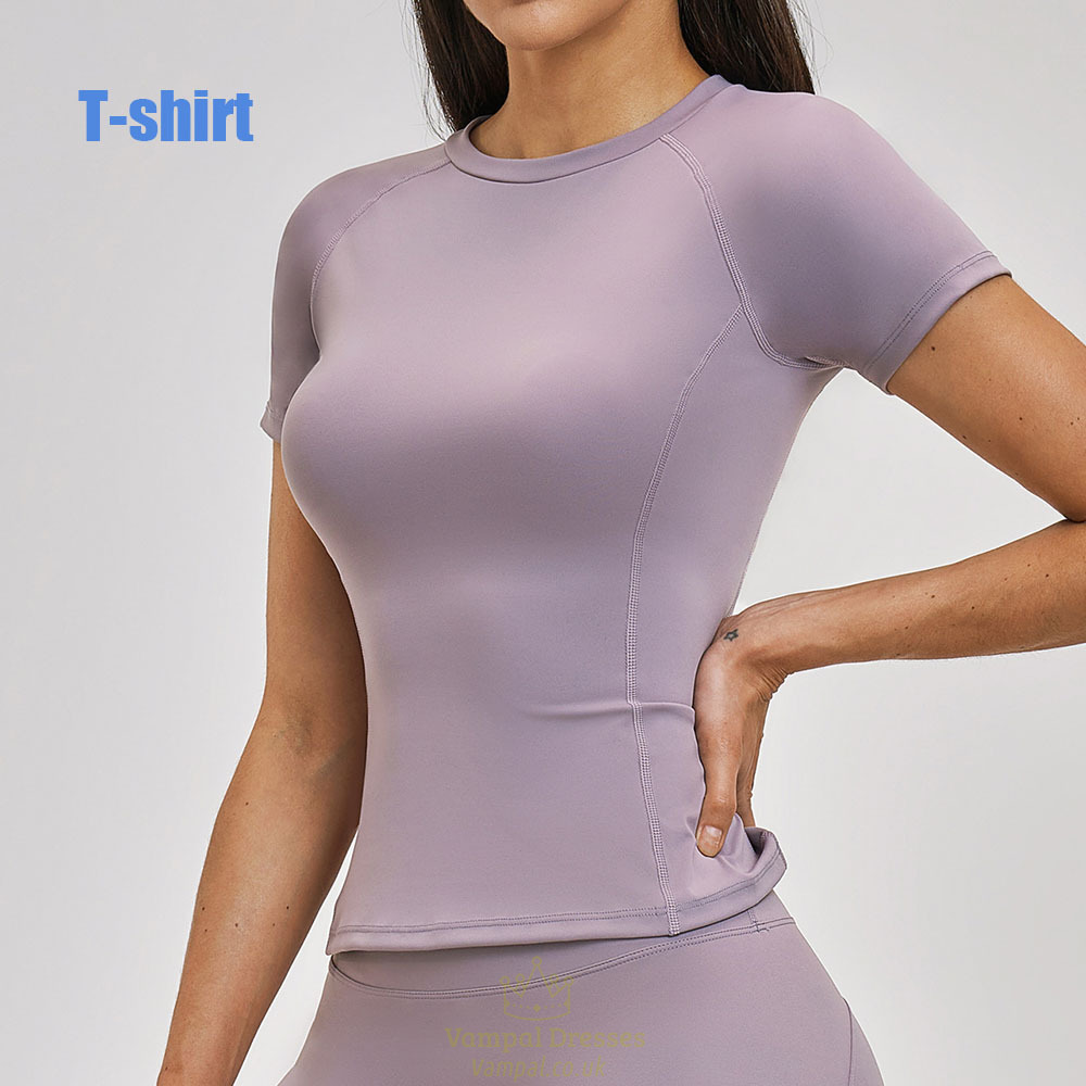 kurzärmeliges Yoga Top für Damen Activewear Gym Shirt
