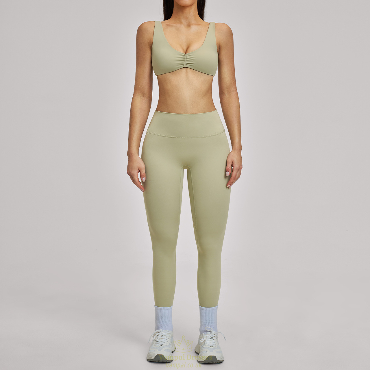 Tracksuit für Damen 2-Piece Yoga Set stoßfester Sports Bra High Waist Leggings