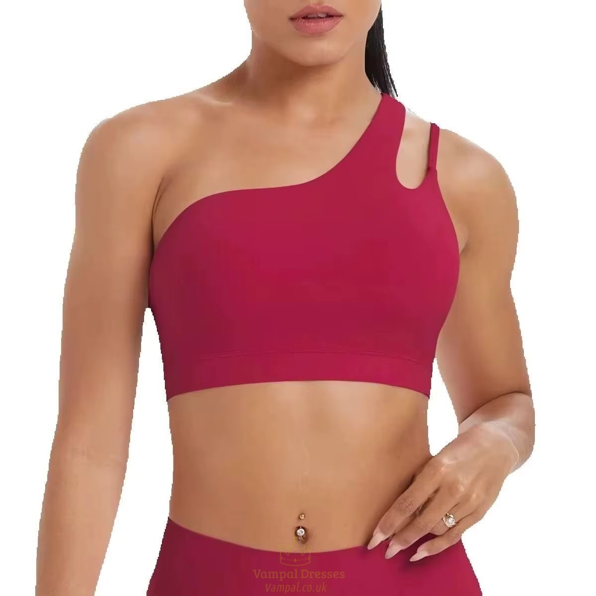 One Shoulder Push Up Sport-BH Yoga Laufen Workout BH