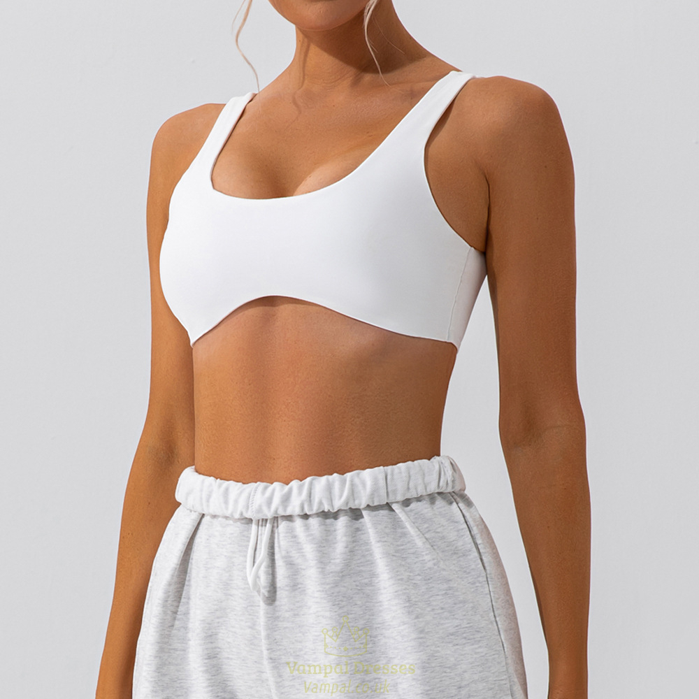 high Support Push-Up Sports Bra With Chest Pad, Breathable Quick Dry Open Back Yoga Bra