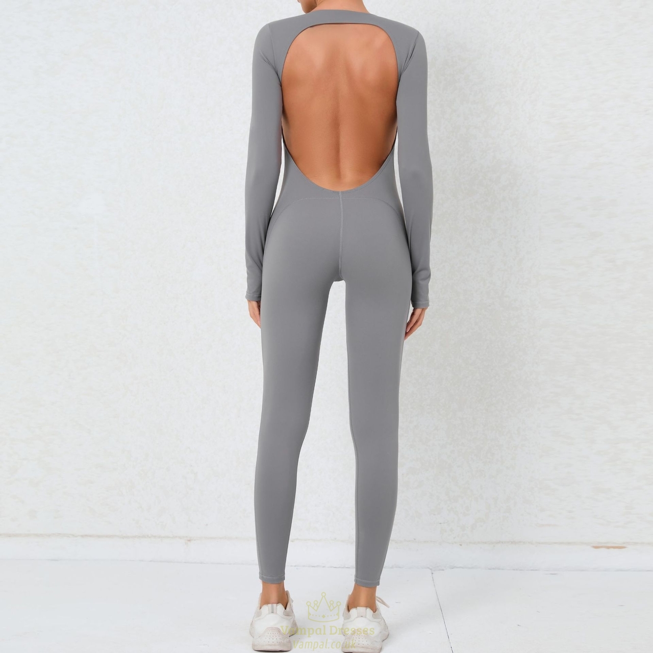 women’S Long Sleeve Bodysuit Yoga Set – Gym Workout Sports Jumpsuit