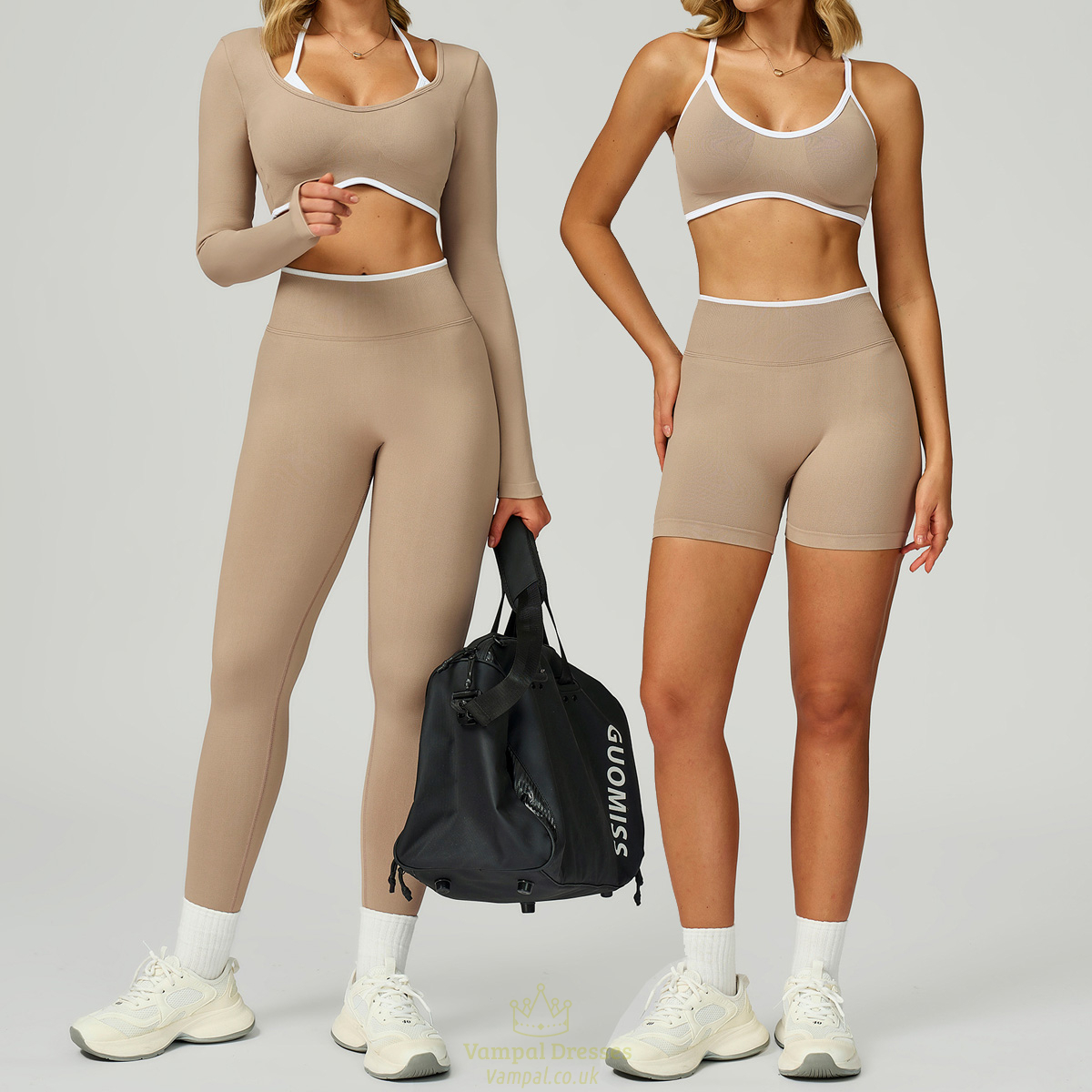 two Piece Yoga Set Women Tracksuit Athletic Gym Sports Bra Leggings