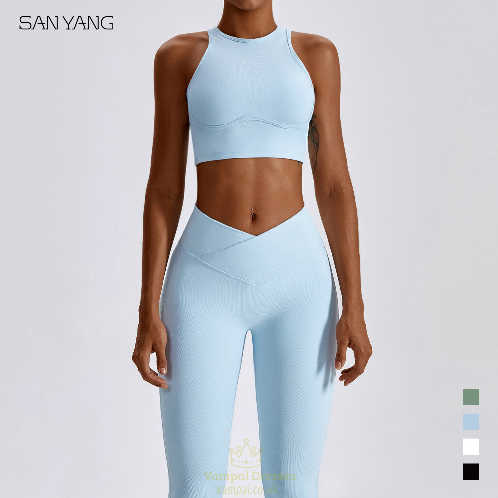 seamless Yoga Set Workout Clothes With Sports Bra And Leggings
