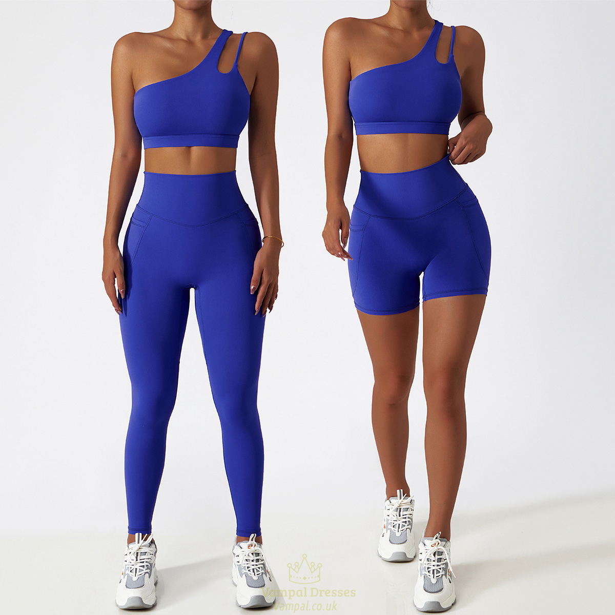two-Piece Yoga Workout Set With Sports Bra And Leggings