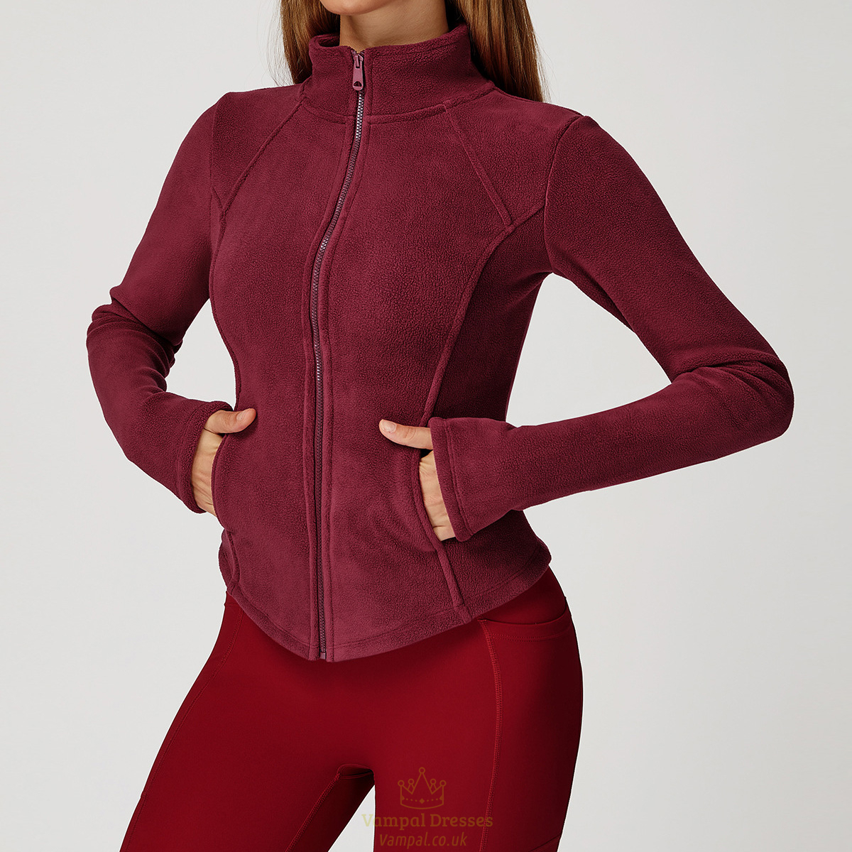 women's Winter Sports Jacket Slim Long Sleeve Fitness Top
