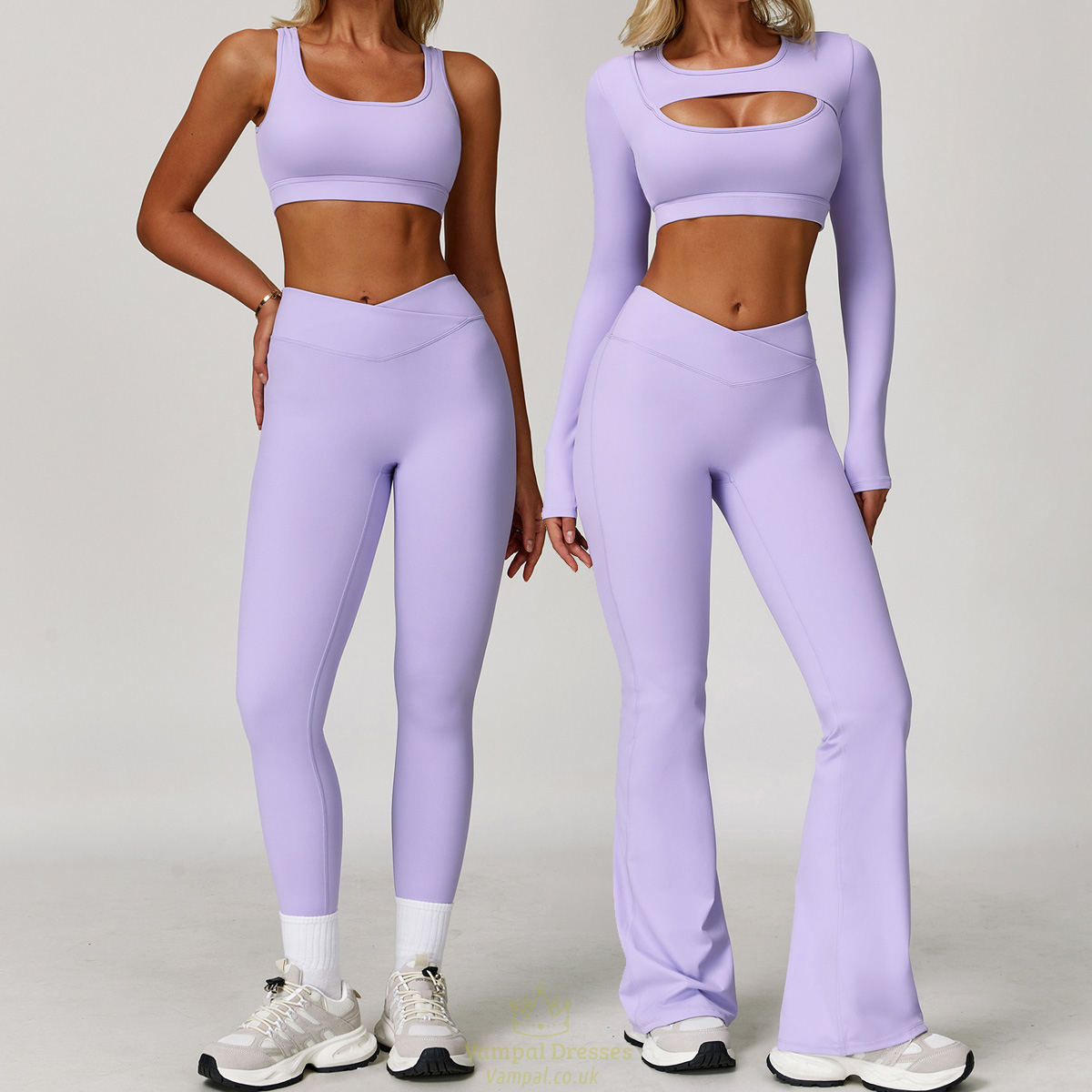 high Waisted Leggings And Sports Bra Yoga Set