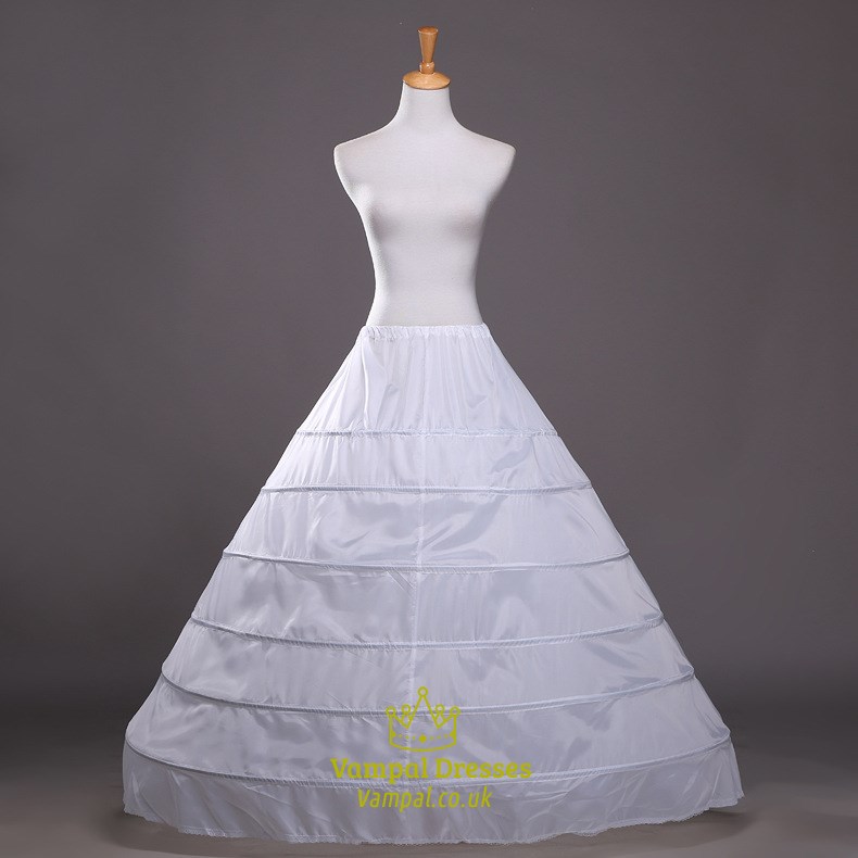 Damen Petticoat in Bodenlänge aus Polyester, A-Linie, für Ballkleider