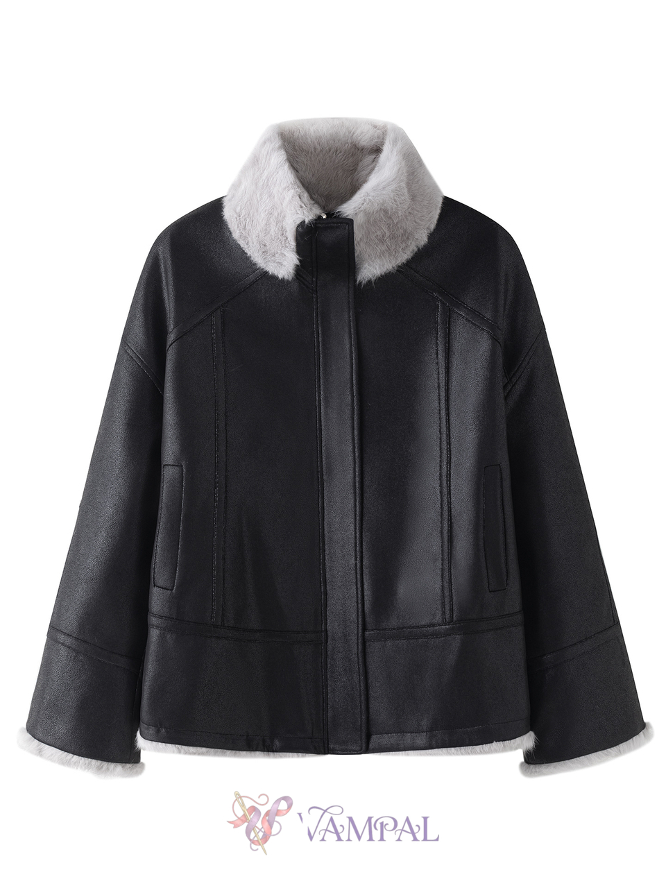 angora Rabbit Fur Lining Two-Sided Wear Winter Parka Women