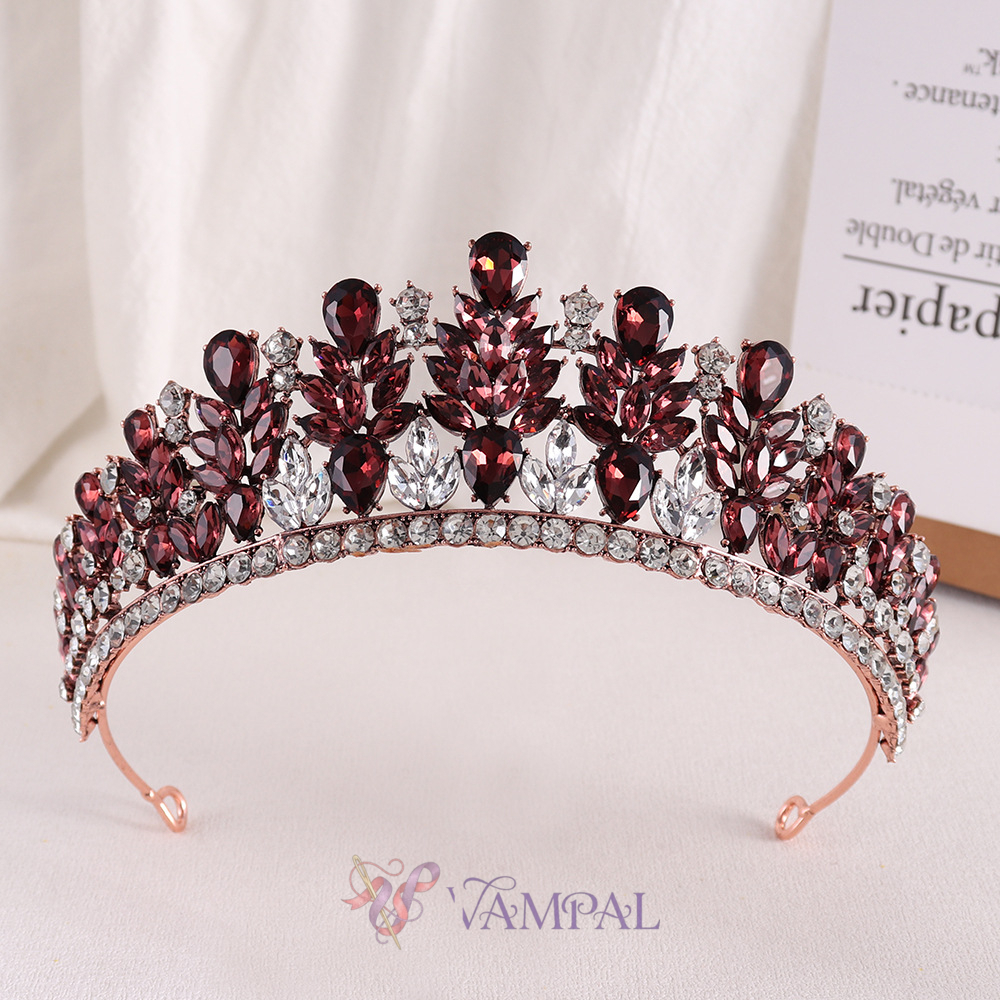 vintage Baroque Rhinestone Crystal Bridal Headpiece