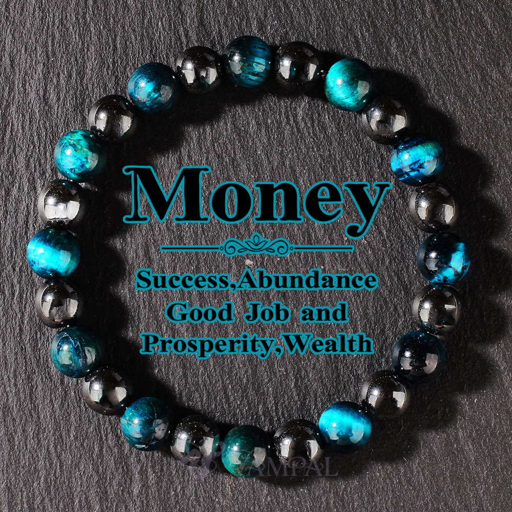 Natural Tiger Eye Beaded Bracelet For Wealth Protection