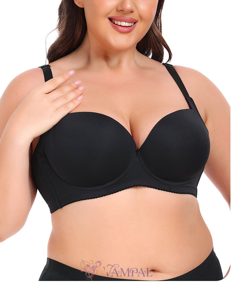 Plus Size Smooth Seamless Push-Up Underwire Bra
