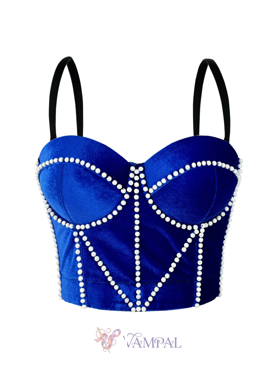 Velvet Pearl Camisole Corset Top Warm Layering Tube Top