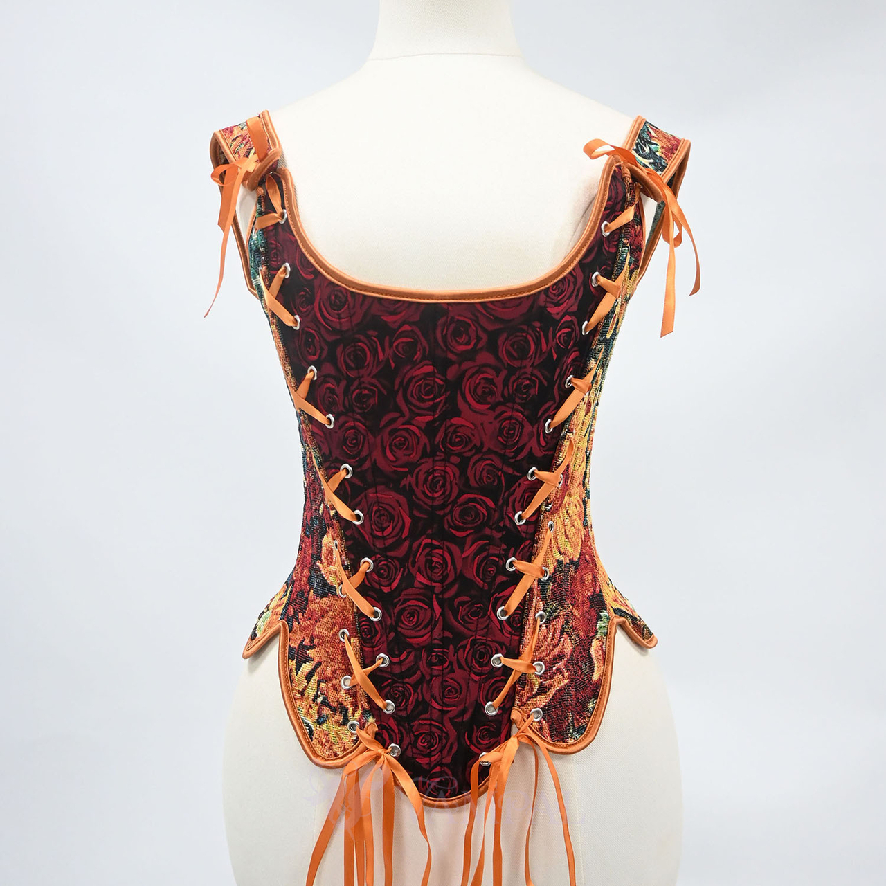 Vintage-Ölgemälde-Hof-Korsett-Bustier mit Stäben, Taillentrainer-Top