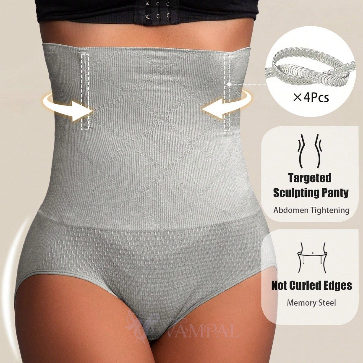 High-Waist Seamless Tummy Control Shaping Pants For Women