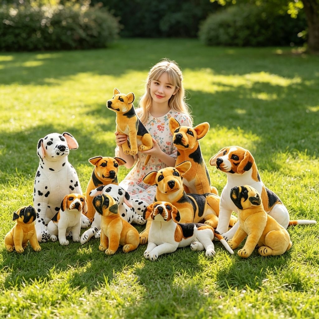 Simulations-Hund Plüschtier Ornament Puppe Figur Geschenk