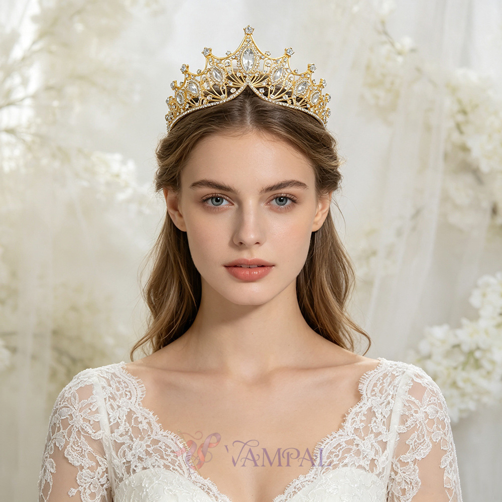 Vintage Bridal Crown Alloy Wedding Tiara