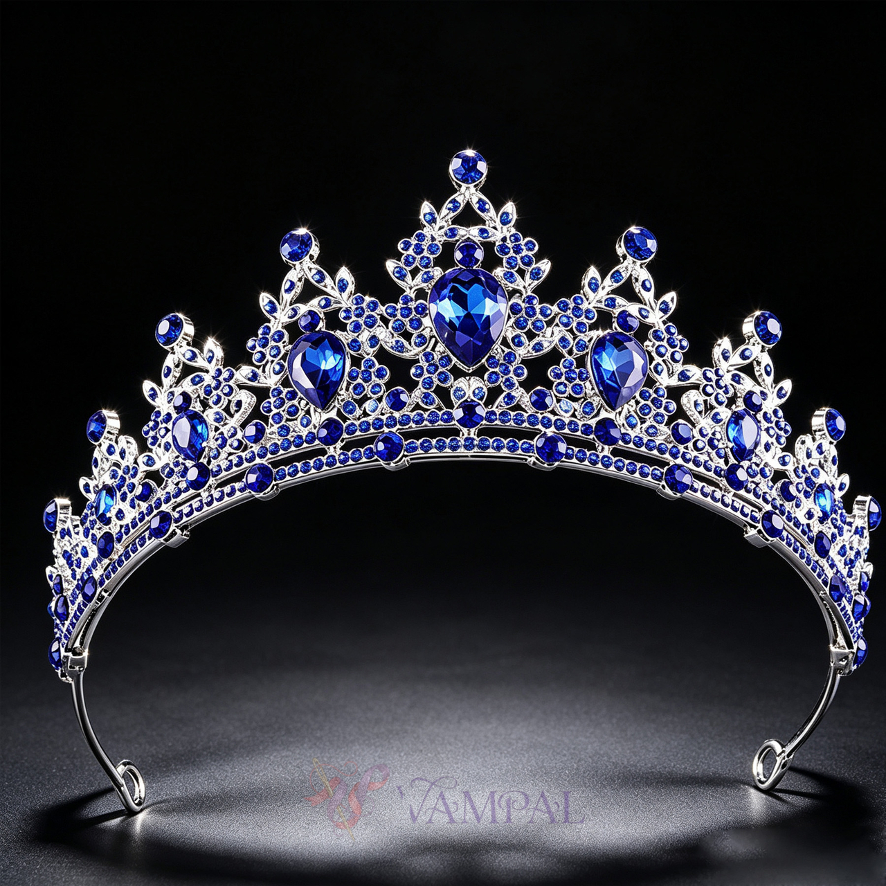 Crystal Princess Crown Headpiece For Women Elegant Rhinestone Tiara Hairband