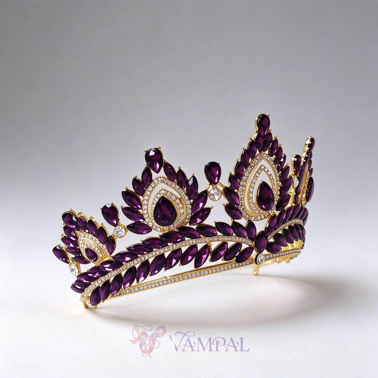 Rhinestone Crown Hair Accessory For Wedding And Birthday