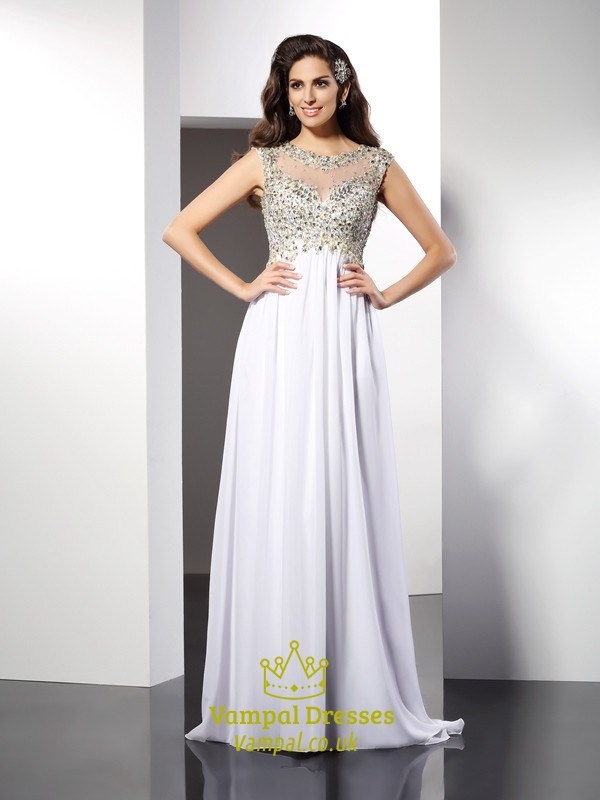 Elegantes Cap-Sleeve-A-Linien-bodenlanges Prom-Kleid mit perlenbesetztem Oberteil