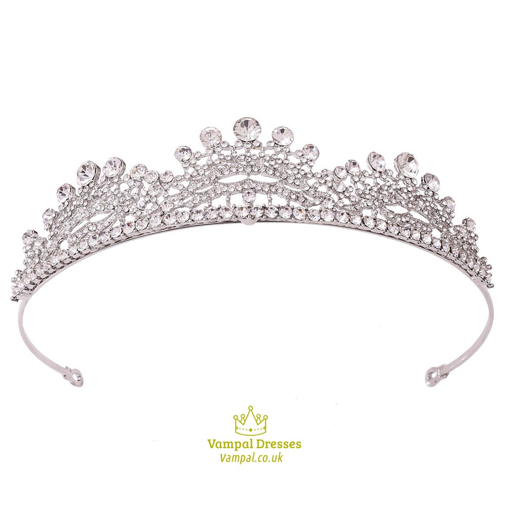 Vintage Braut-Haarschmuck mit Strasssteinen im Barockstil