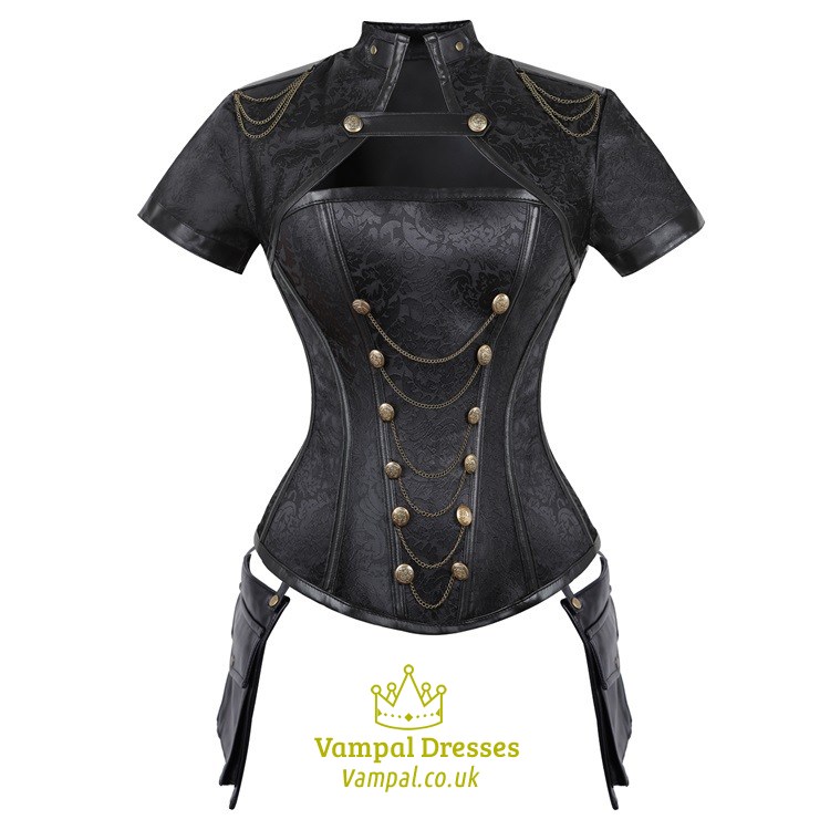Steampunk Gothic 4-teiliges Stahlstäbe Shaper Korsett