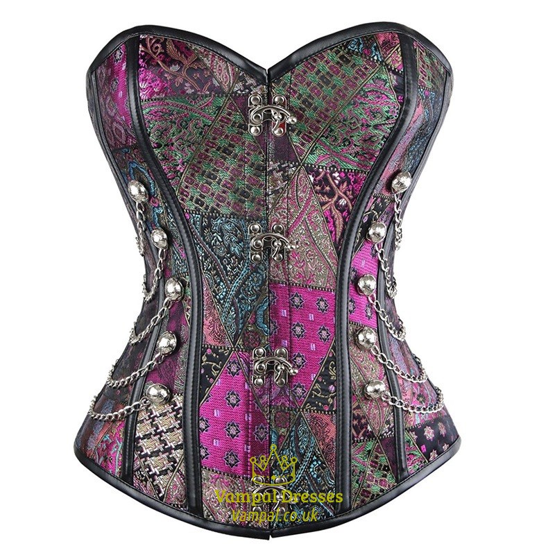 Sweetheart Gothic Punk Steel Boned Shaper Corset