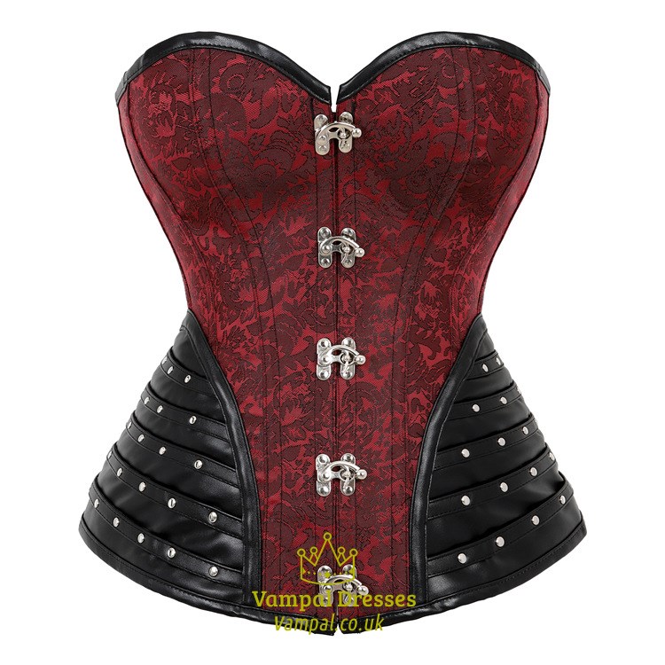 Gothic Sweetheart Jacquard Stickerei Korsett