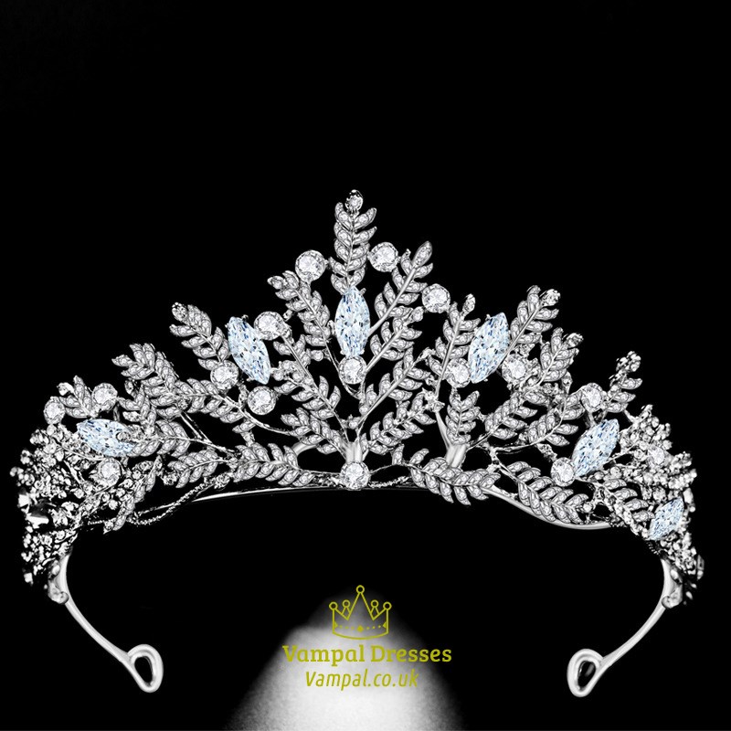 Handgefertigte Strass Prinzessin Krone Braut Tiara