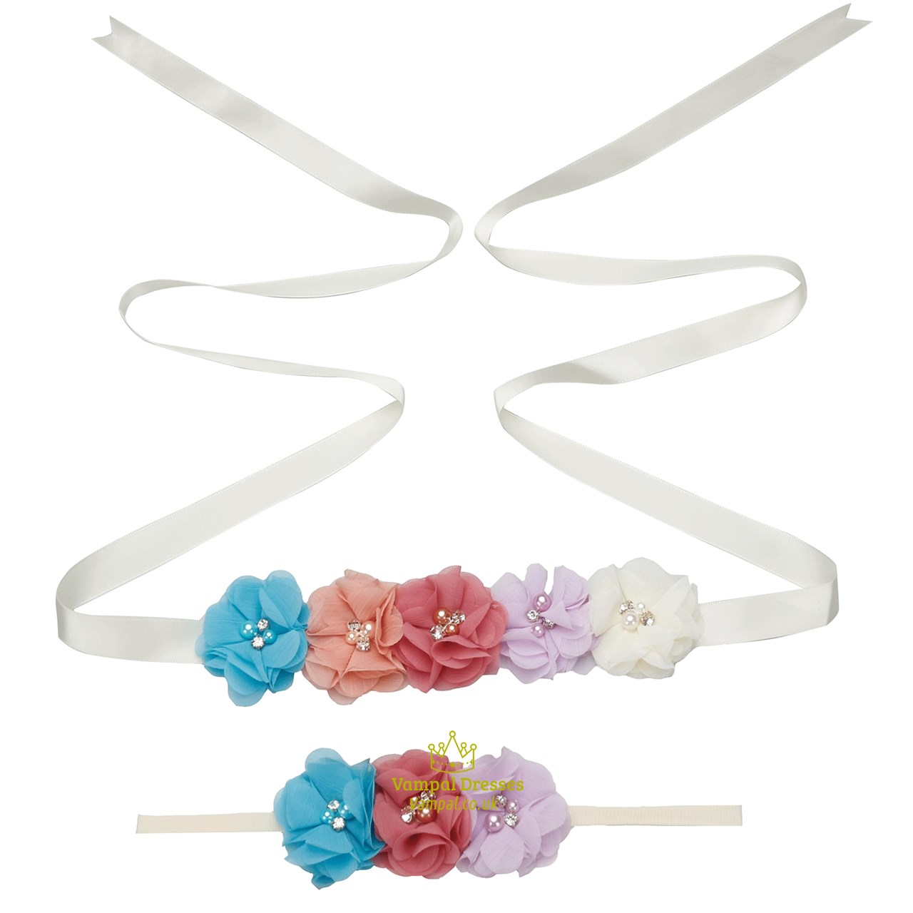 Floral Baby Shower Mom-To-Be Ribbon Sash