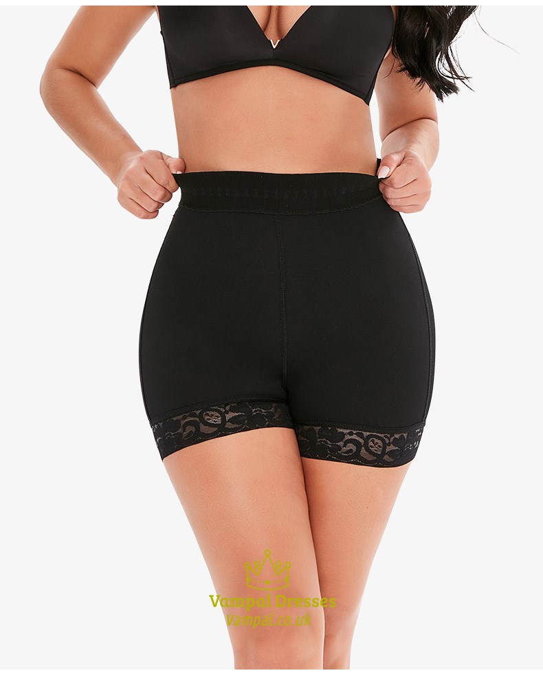 High Waist Lace Shaper Shorts With Butt Lifter