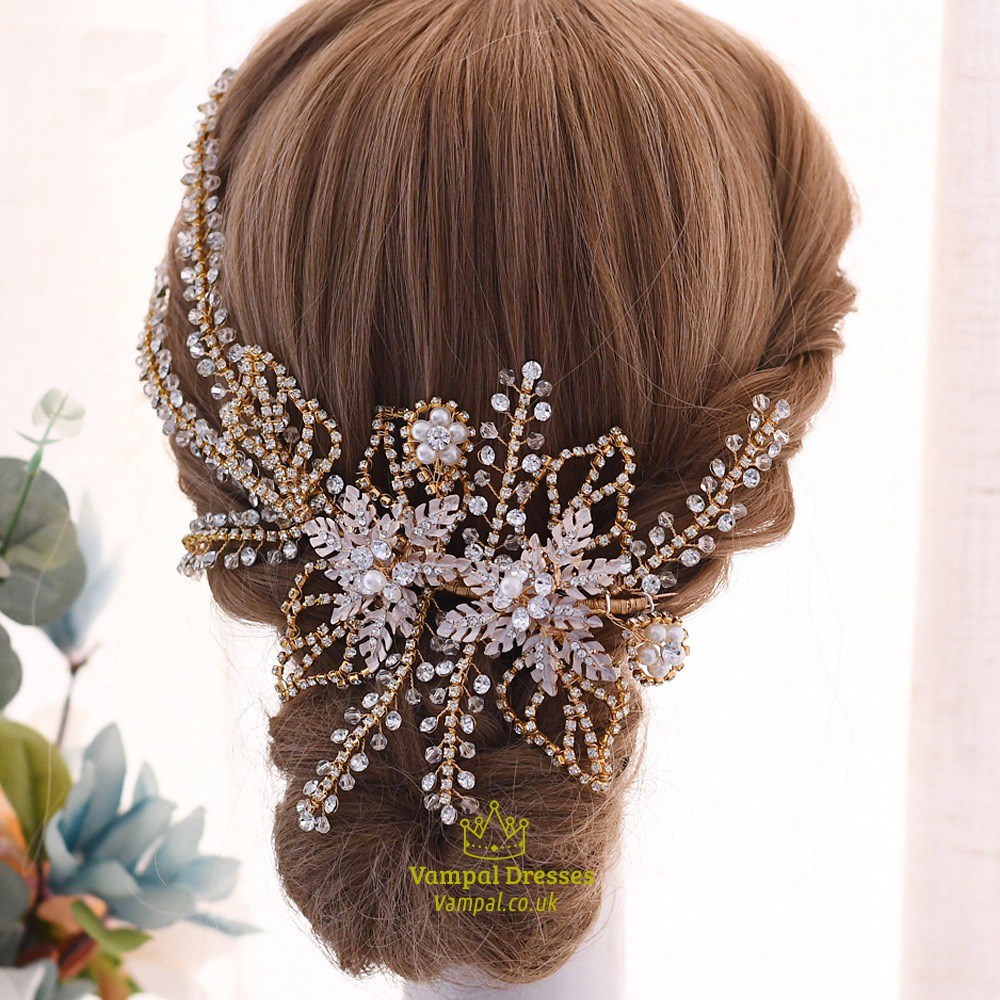 Crystal Rhinestone Bridal Hair Headband Jewelry