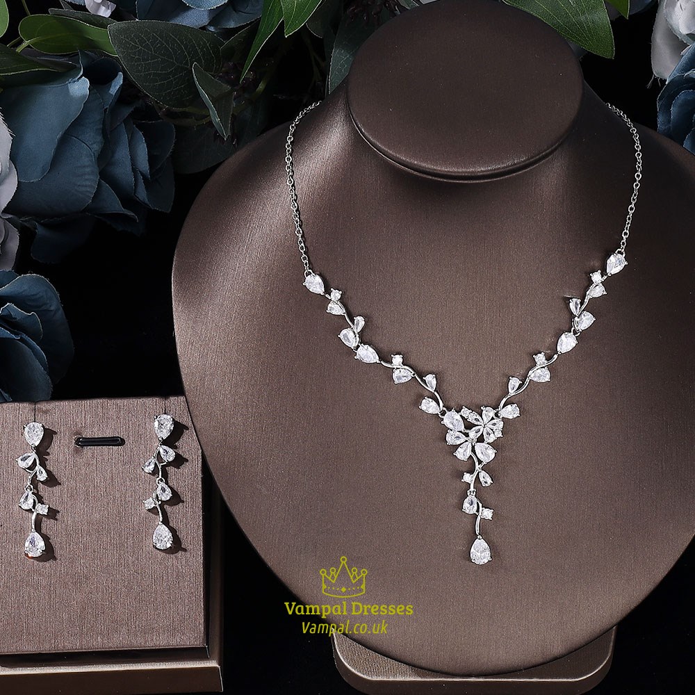 Weißes 2022 Großhandel Uae Braut Schmuck Sets Neue Mode Dubai Schmuck Set Für Damen Hochzeit Party Accessoires Design