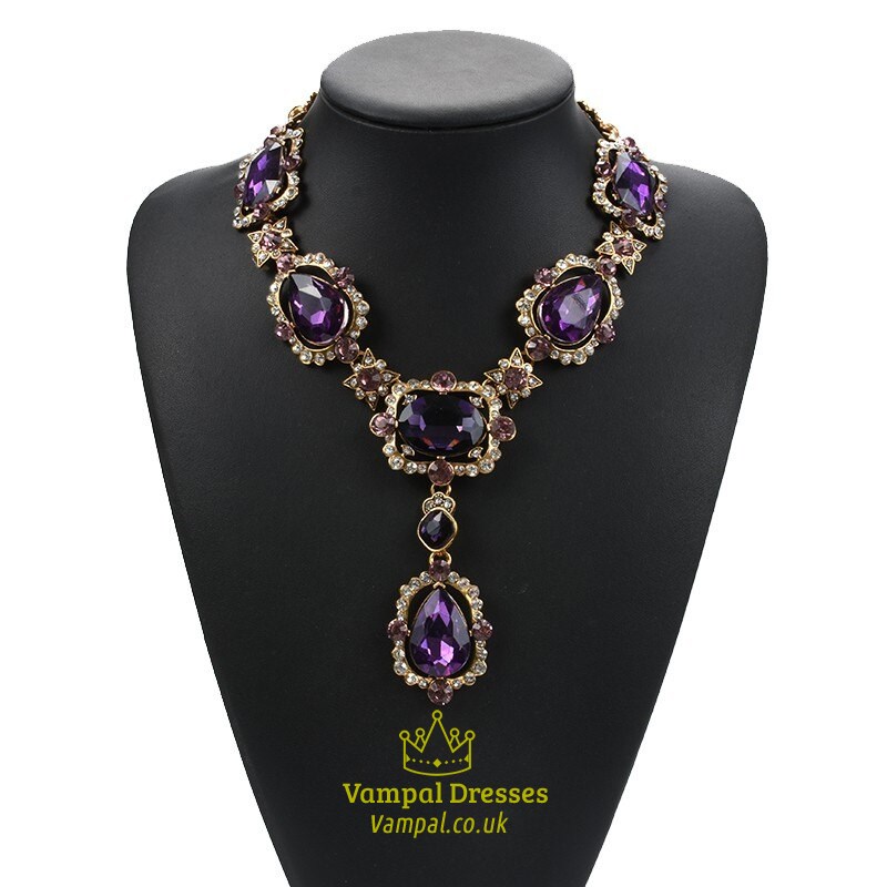 Glass Choker Necklace Women Jewelry Best Friendship Statement Necklaces Pendants Austrian Crystal Luxury For Bridal Wedding
