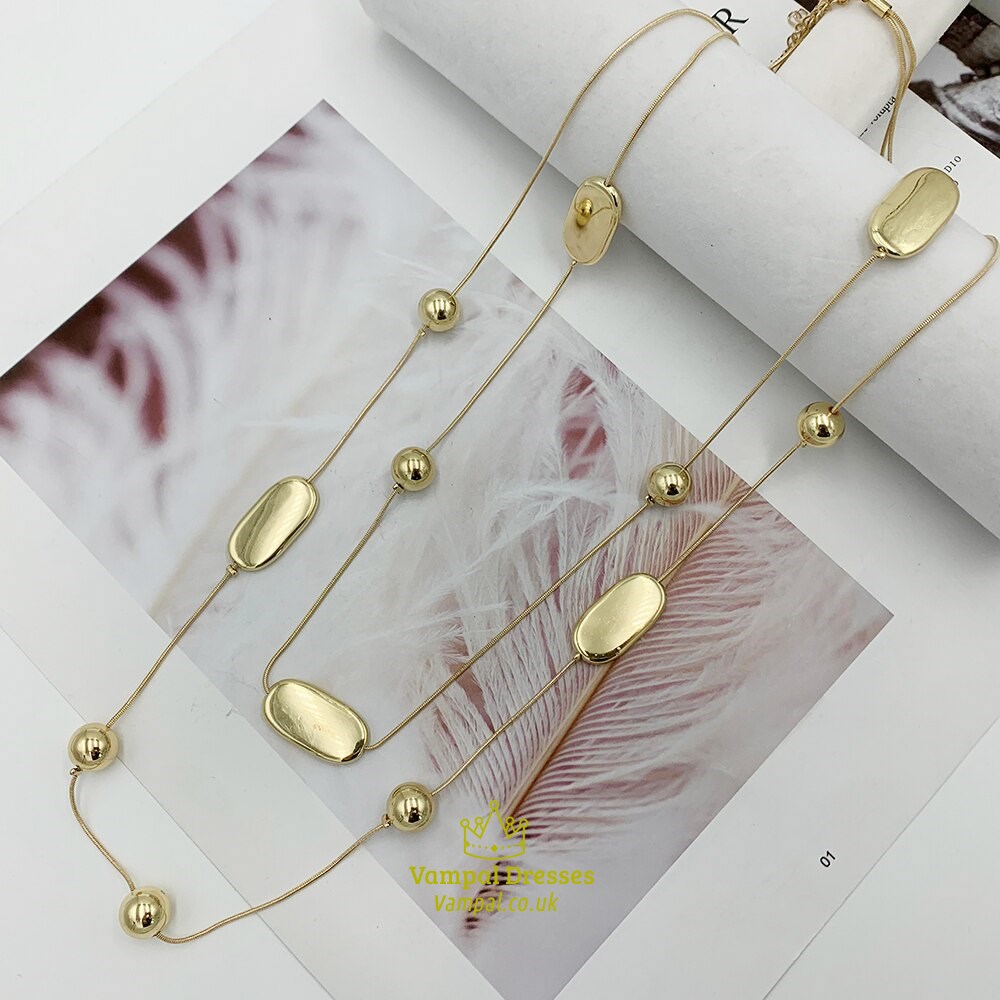Bohemia Double Layer Bead Chain Necklace For Women