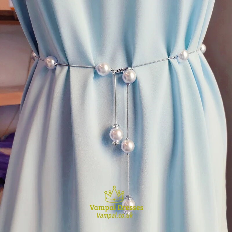 Adjustable Pearl Belt For Women’S Dress