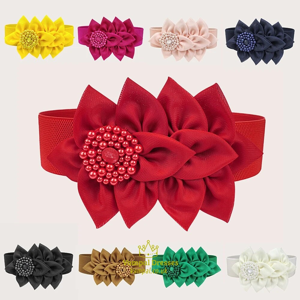 floraler Taillengürtel mit auffälligem Design