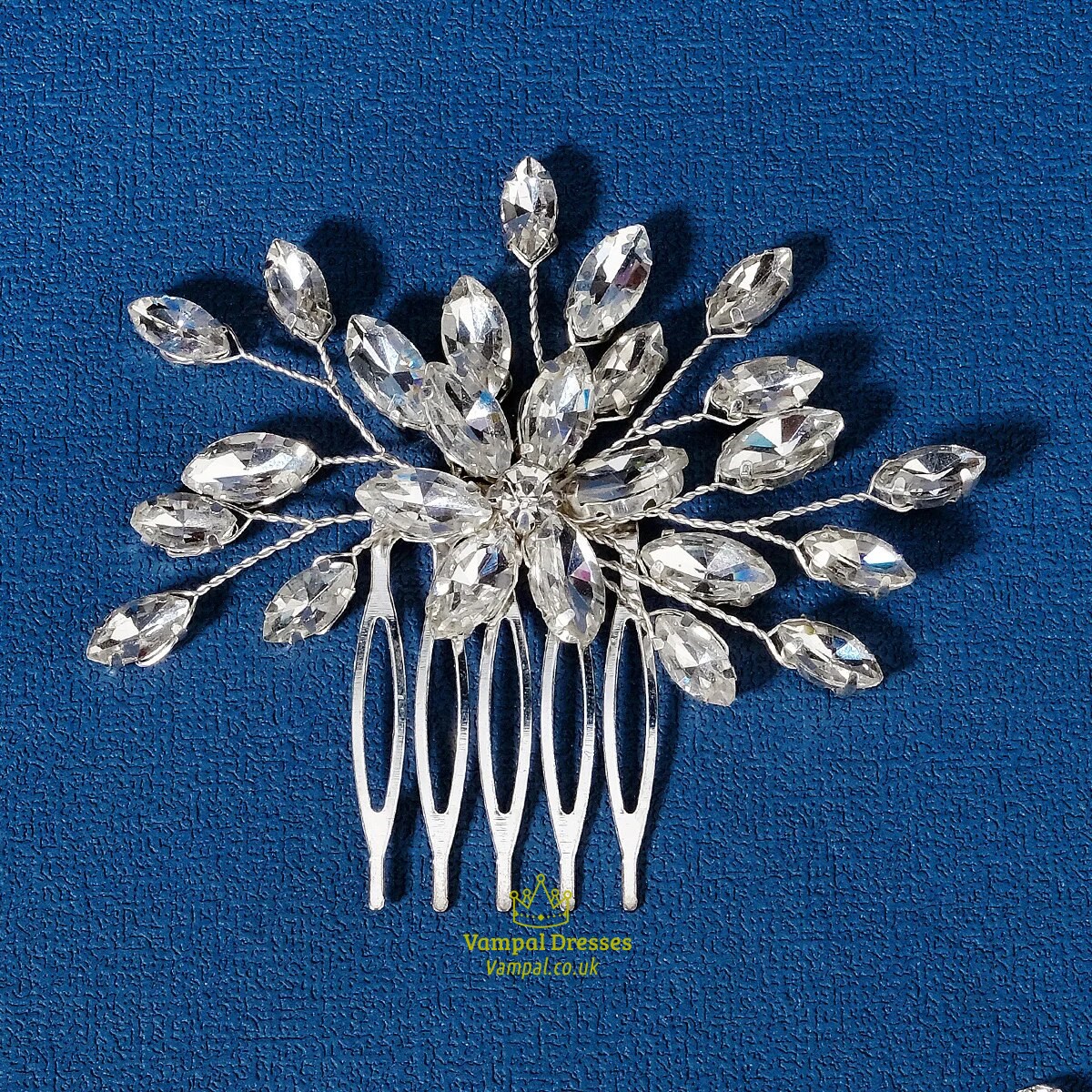 Rhinestone Flower Headband For Weddings And Proms