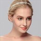 Crystal Rhinestone Tiara With Floral Leaf Pattern