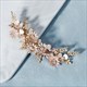 Golden Floral Bridal Hair Clip For Weddings