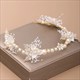 Crystal Pearl Bridal Tiara Headband For Weddings And Parties