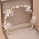 Crystal Pearl Bridal Tiara Headband For Weddings And Parties