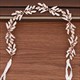 Strass-Blatt-Haarband für Braut-Haaraccessoires
