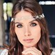 Wavy Bling Forehead Chain Headband - Bohemian Bridal Hair Jewelry